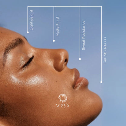 Ways Aquamatte Sunscreen SPF50+ PA++++